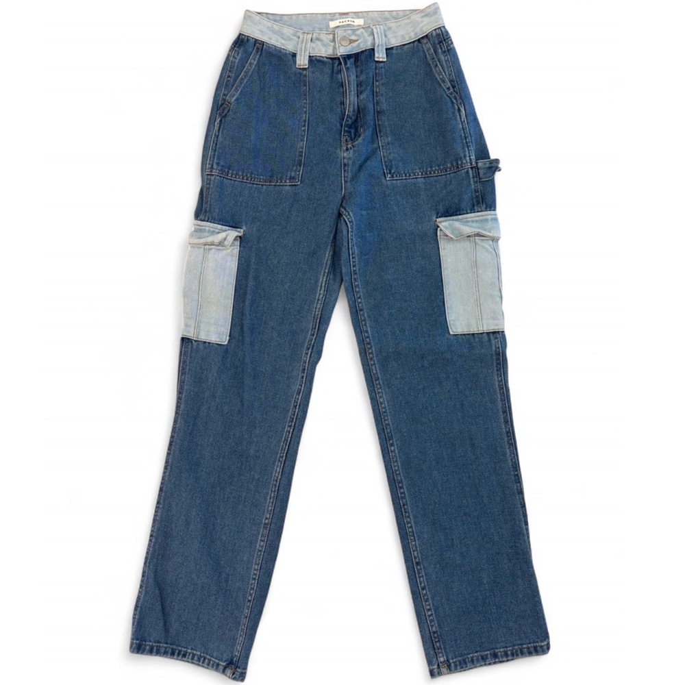 PacSun Wide Leg 90s Boyfriend Carpenter Jeans Two Toned Cargo Pants